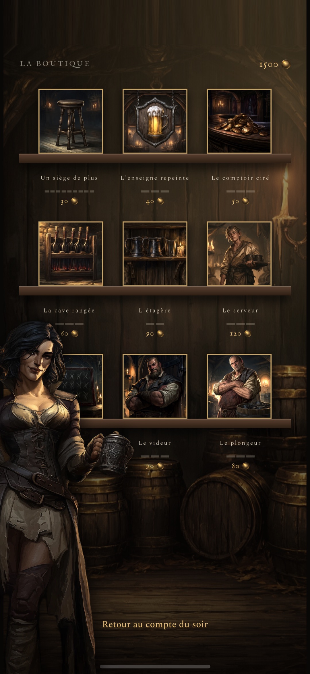 Murudenu Tavern — l'arrière-boutique
